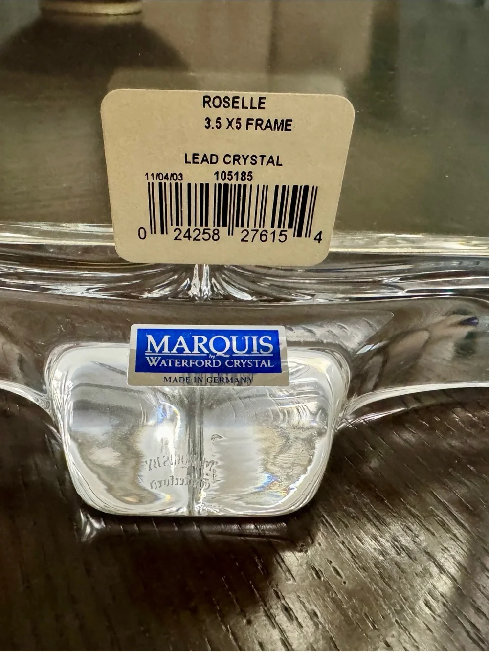 Marquis Waterford Crystal Photo Frames Set of 2